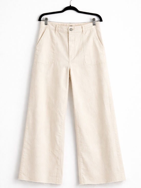 Kut from the Kloth Pants - Kut from the Kloth Meg High-Rise Wide Leg Denim with Raw Hem - Size 14 - NWT